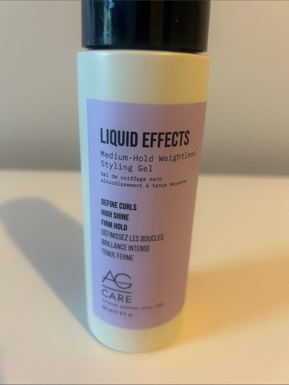 AG Care Liquid Effects Medium-Hold Styling Gel - Pale Yellow & Lilac